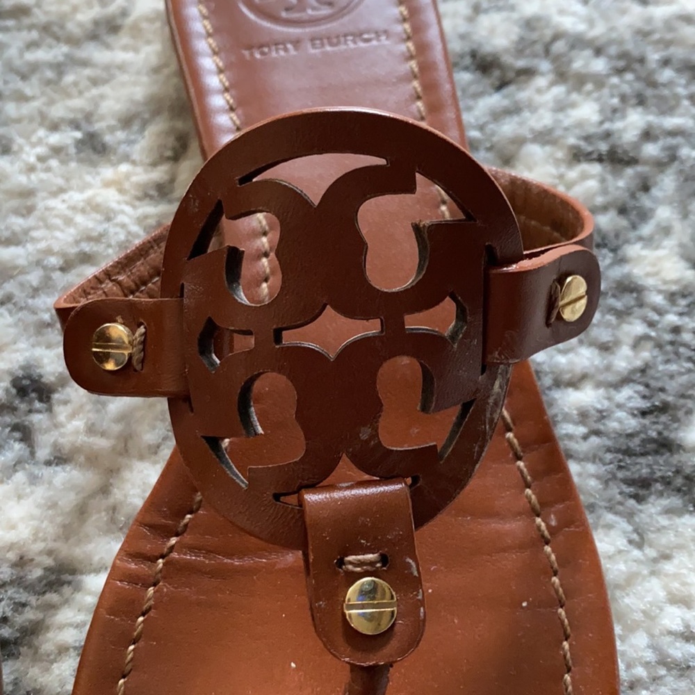 Tory Burch Miller Sandals- Vintage Vachetta
